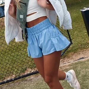 Free people get your flirt on shorts blue  small